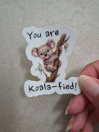 You are Koala-fied! sticker