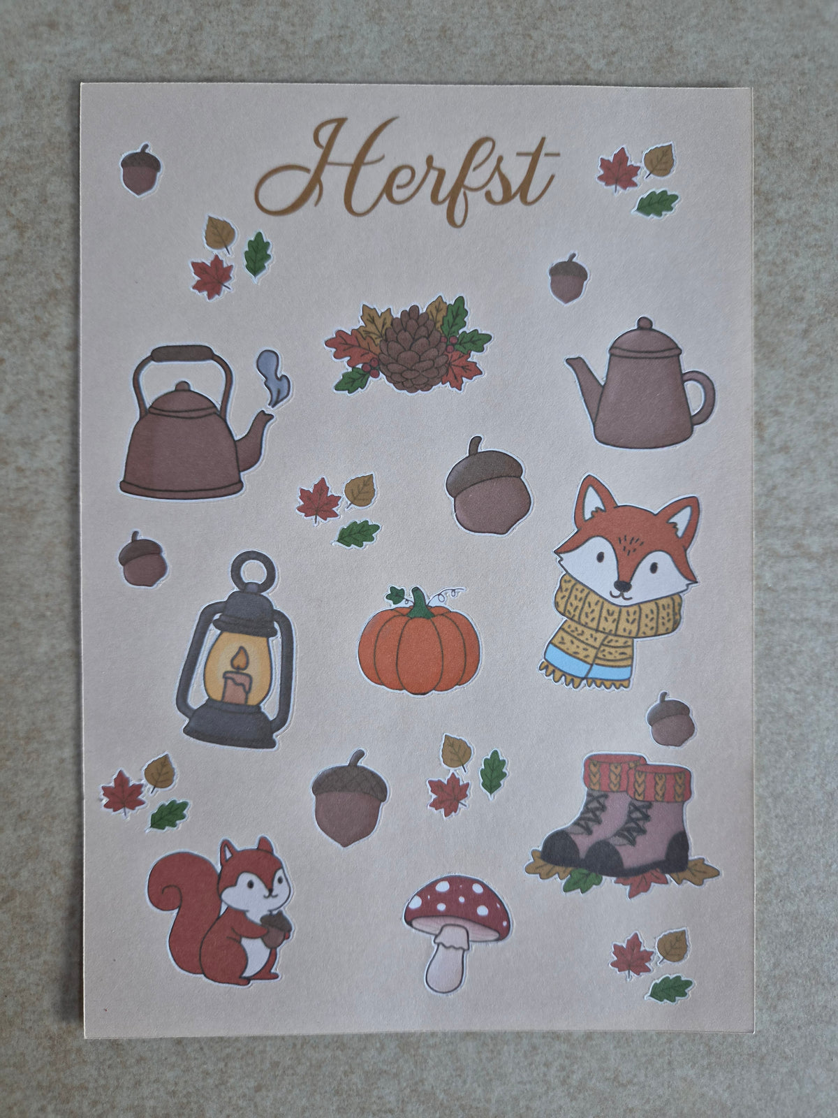 Herfst Stickervel – Cozy Najaar stickers