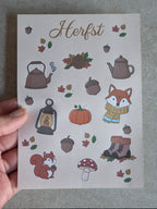 Herfst Stickervel – Cozy Najaar stickers