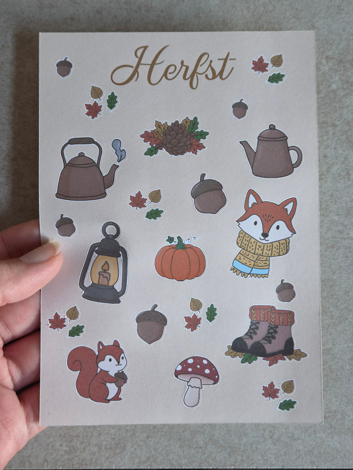 Herfst Stickervel – Cozy Najaar stickers