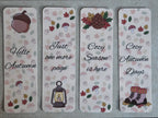 Cozy Herfst Boekenleggers | Gezellige boekenleggers 4 stuks.