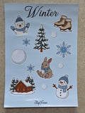 Winter Stickervel – Cozy Winter stickers