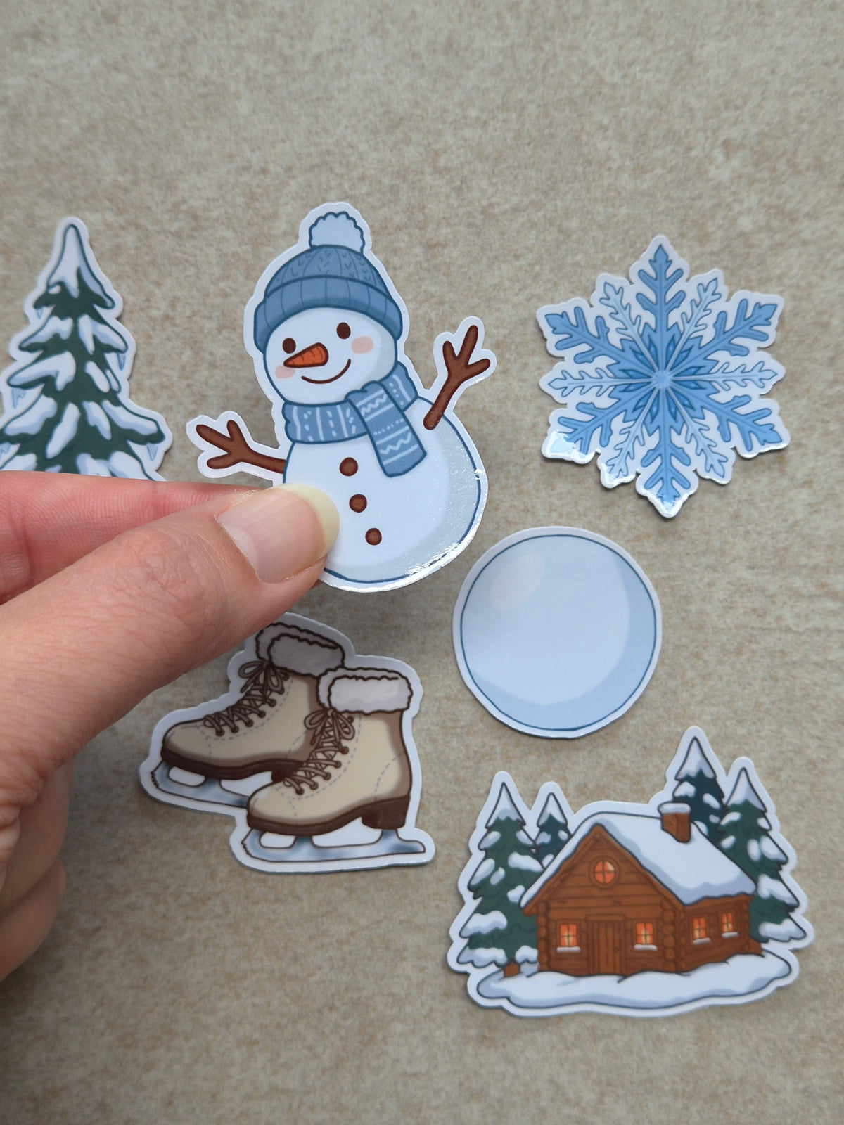 Winter stickerset (6-delig)