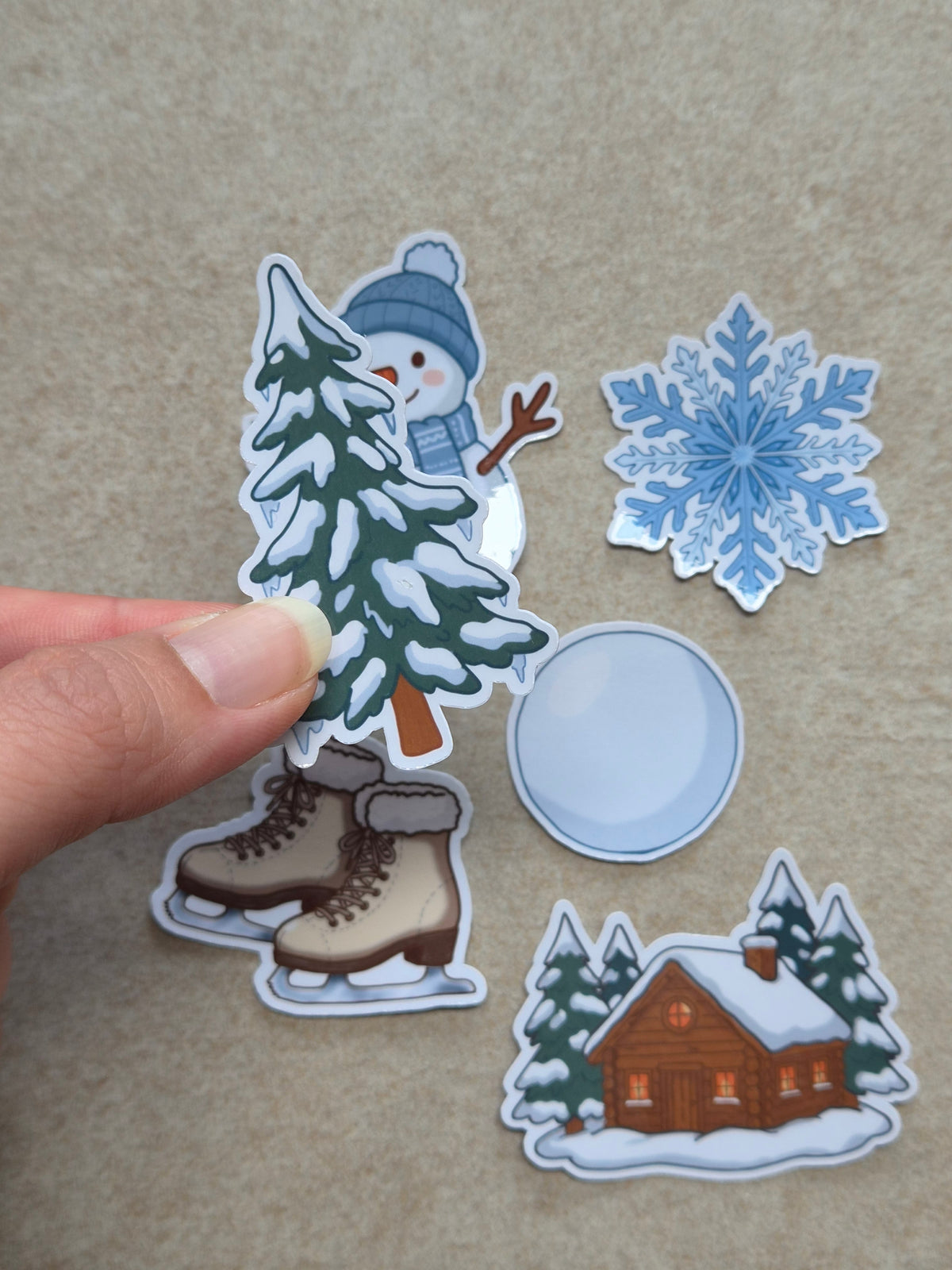 Winter stickerset (6-delig)