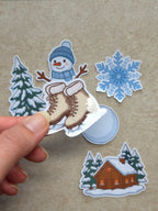Winter stickerset (6-delig)