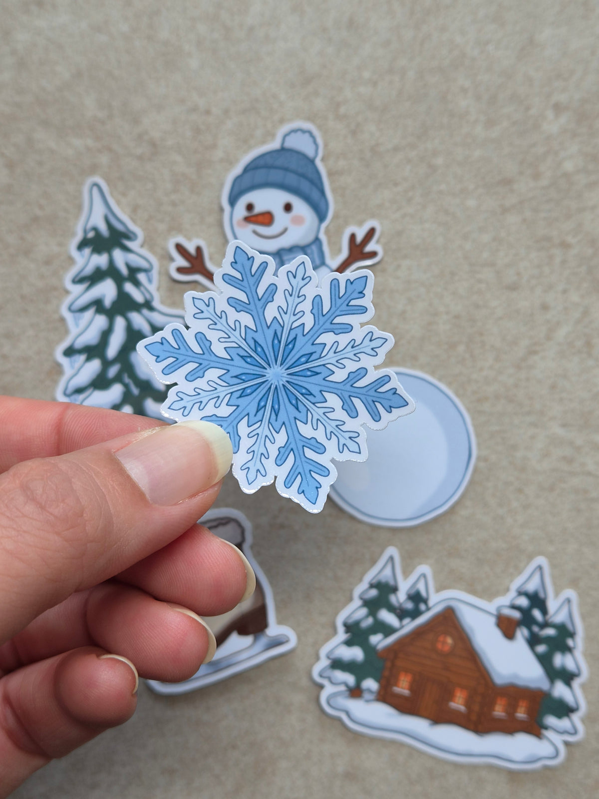 Winter stickerset (6-delig)
