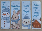 Handgemaakte Boekenleggers - Winter Collectie