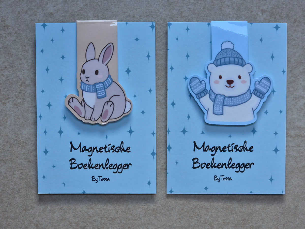 Handgemaakte magnetische Boekenleggers | Winter Collectie
