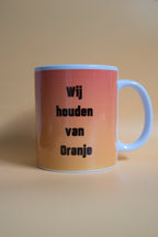 Wij houden van Oranje mok