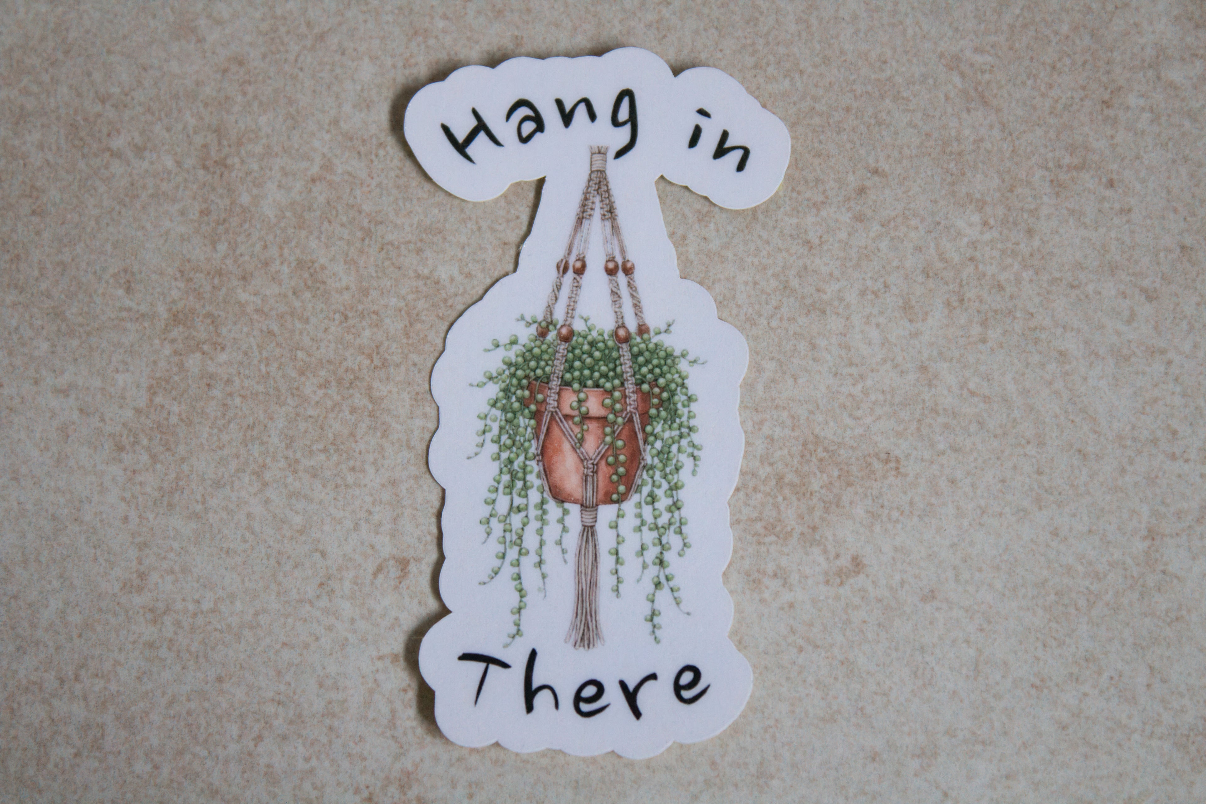 Hang in There sticker