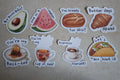 Food Stickerset (8-delig)